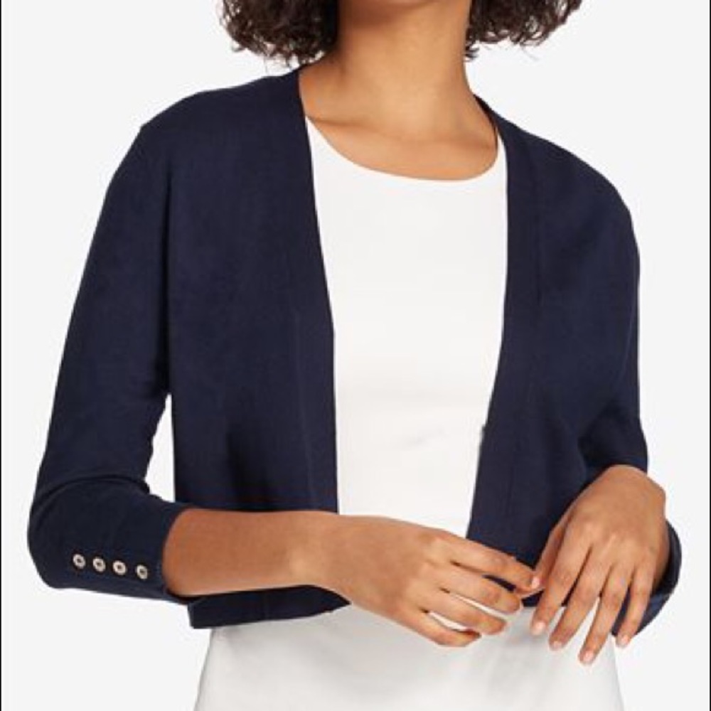 Tommy Hilfiger Button Sleeve Shrug Cardigan